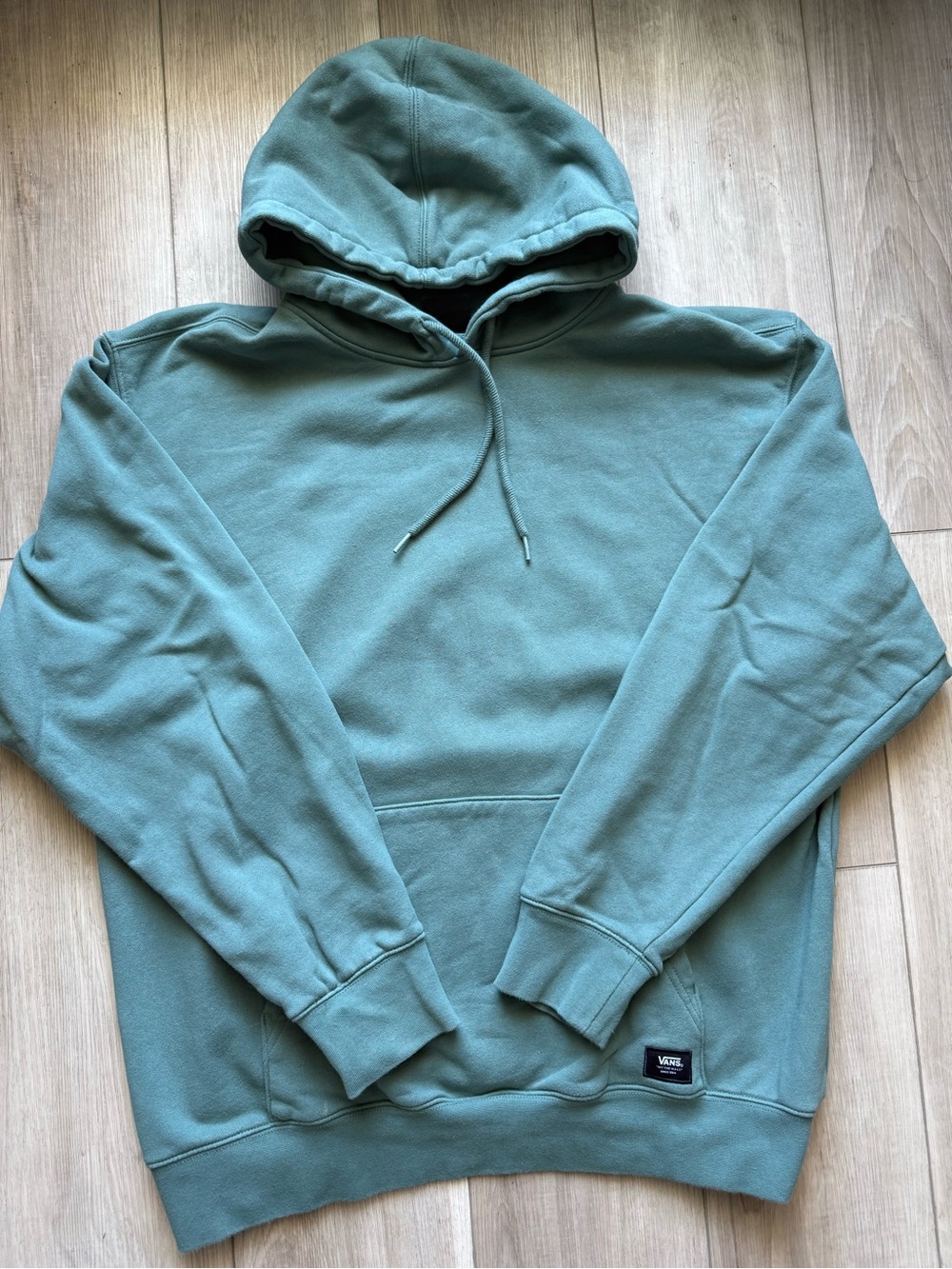 Vans Men's Hoodie in Sage Blue-Green